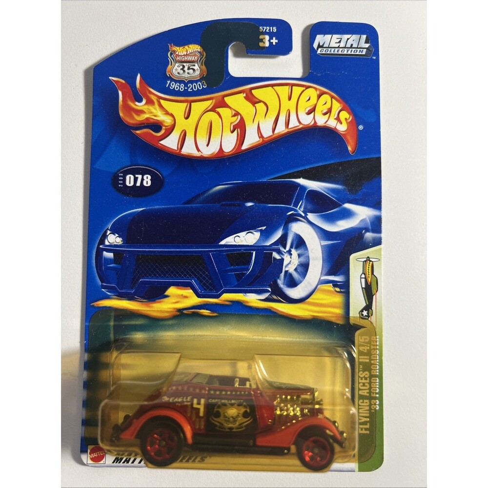 Hot Wheels 2003 #078 Flying Aces II 4/5 '33 Ford Roadster